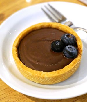 Chocolate Tart at Graines du Jour in Paris