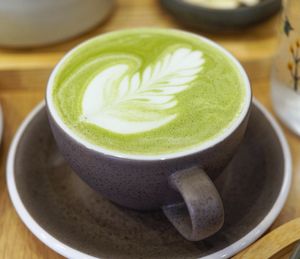 Matcha Latte (vegan) at Graines du Jour in Paris