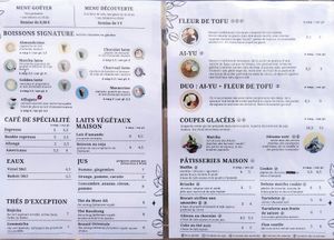 Desserts and Drinks Menu (August 2024) at Graines du Jour in Paris