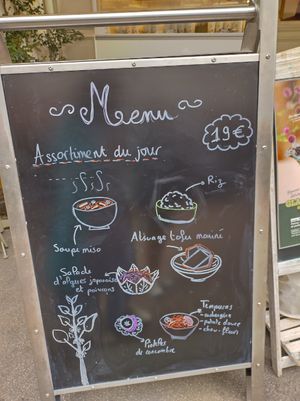 Set lunch menu at Graines du Jour in Paris