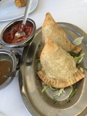 samosa vegan  at Hindú Kurma in Sotogrande