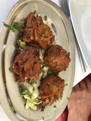 fried onions  at Hindú Kurma in Sotogrande