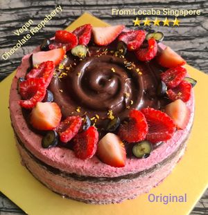 Vegan Chocolate Raspberry at Locaba in Central Singapore