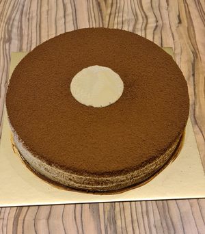 Vegan Tiramisu Cake at Locaba in Central Singapore