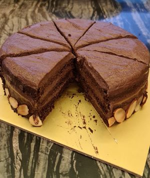 Vegan Sweet Cocoa Chocolate Cake at Locaba in Central Singapore