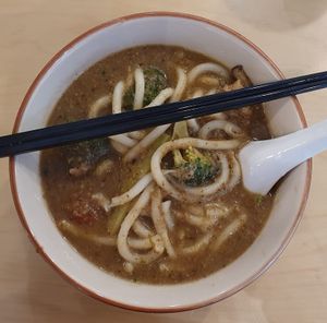 Mushroom Udon. Photo by Sam Lama at Tracy Juice Culture - Tanjong Pagar in Central Singapore