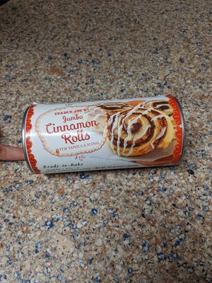 The cinnamon rolls are available year round and are vegan. There is also a seasonal fall pumpkin cinnamon rolls that are vegan too at Trader Joe's in Reno