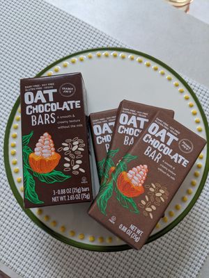 Vegan chocolate bars using oat milk at Trader Joe's in Reno