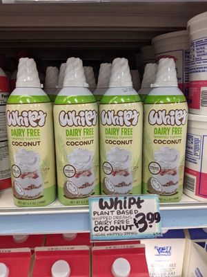 When TJ's regular is out they make sure to still have vegan whip at Trader Joe's in Reno