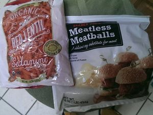 Meat replacements and gluten free pasta at Trader Joe's in Reno