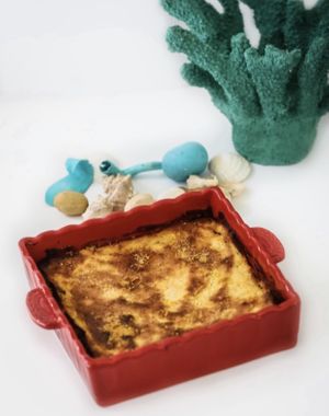 Golden Reef Chantilly Potatoes  at Deep Sea Vegan in Nashville