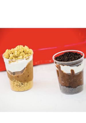 Red Sea and Black Sand Dessert Mini’s at Deep Sea Vegan in Nashville