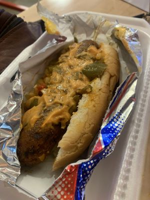 Sea Dog - comes with potato chips (crisps) at Deep Sea Vegan in Nashville