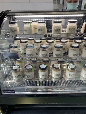 Range of options in the cart. at Flogurt in Bangkok