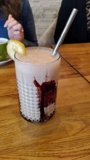 Lovely Brown smoothie at Organic Jungle in Gran Canaria