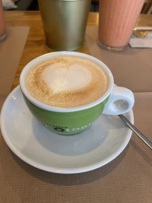 Soja latte  at Organic Jungle in Gran Canaria
