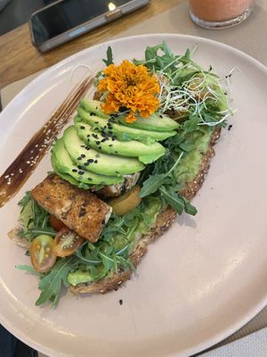 Tosta tofu  at Organic Jungle in Gran Canaria