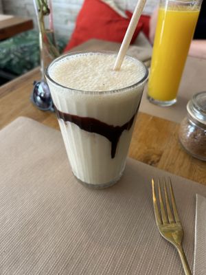 Lovely Brown smoothie  at Organic Jungle in Gran Canaria