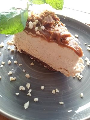 Lotus cheesecake at Organic Jungle in Gran Canaria
