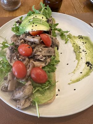 Today Pesto - without pesto, and replaced by avocado cream (pesto is not vegan)  at Organic Jungle in Gran Canaria