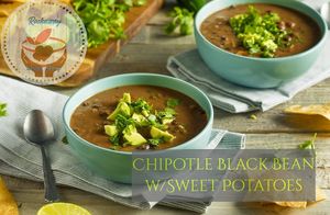 Chipotle Black Bean w/ Sweet Potatoes at Rockaway Soup Shop in Queens