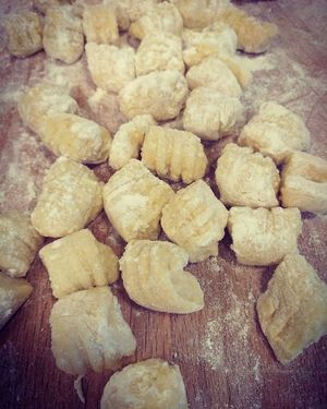 Potato gnocchi pasta at Orðakaffi in Akureyri