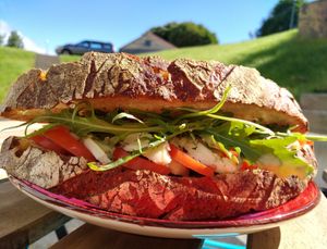 Sourdough sandwich at Orðakaffi in Akureyri