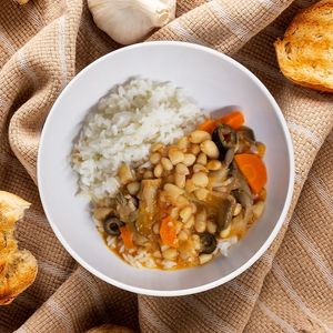 Feijoada de Pleurotus at Miss Bean in Porto
