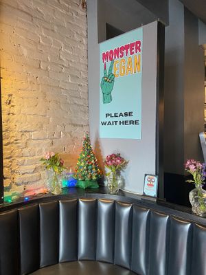 So clean and cute at Monster Vegan in Philadelphia