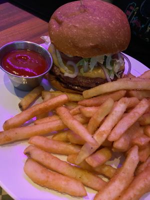 Impossible burger at Monster Vegan in Philadelphia