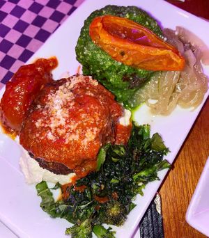 Duo of meatballs   at Monster Vegan in Philadelphia