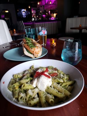 Pesto with ricotta at Monster Vegan in Philadelphia