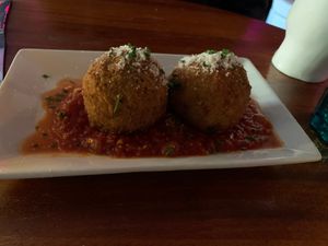 Mac and cheese balls perfection at Monster Vegan in Philadelphia