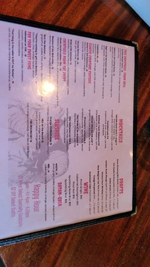 Menu at Monster Vegan in Philadelphia