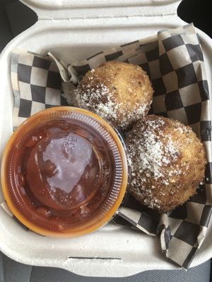 Fried Mac & Cheese Balls  at Monster Vegan in Philadelphia