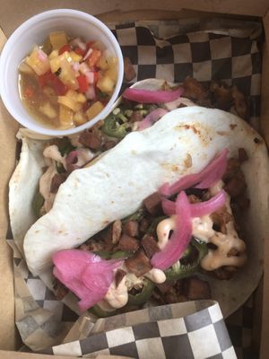 Cubano Tacos  at Monster Vegan in Philadelphia