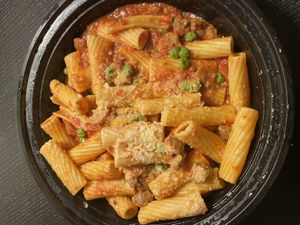 Spicy Rigatoni Bolognese was so good   at Monster Vegan in Philadelphia