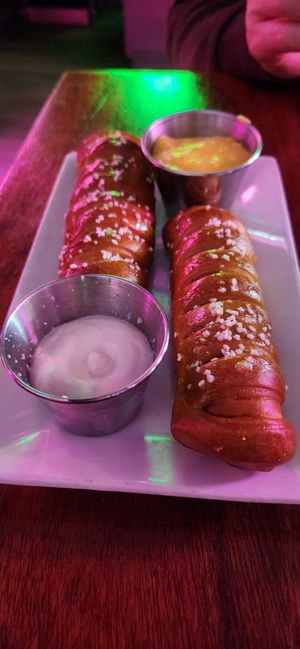 Pretzel. So good!!!! at Monster Vegan in Philadelphia