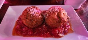 Mac&cheese balls at Monster Vegan in Philadelphia