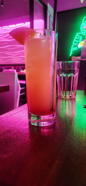 Dead before sunrise non alcoholic drink at Monster Vegan in Philadelphia