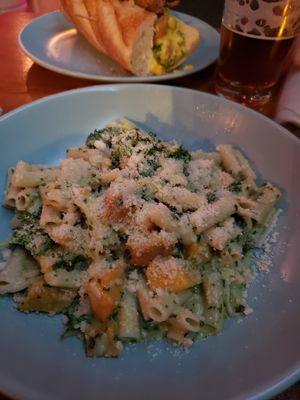 Pesto penne at Monster Vegan in Philadelphia