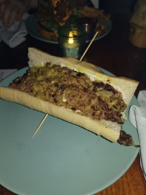 Cheese steak hogie at Monster Vegan in Philadelphia