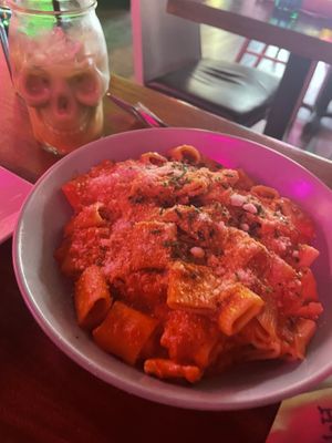 Penne allá vodka  at Monster Vegan in Philadelphia