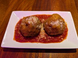 Mac n cheese balls at Monster Vegan in Philadelphia