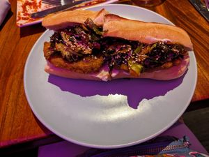 General Tso's hoagie at Monster Vegan in Philadelphia