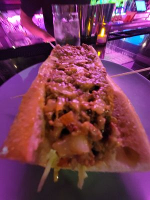 Vegan cheesesteak with Impossible  meat at Monster Vegan in Philadelphia