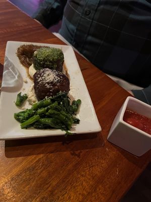 Duo meatballs   at Monster Vegan in Philadelphia
