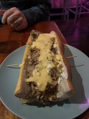 Cheeseteak hoagie   at Monster Vegan in Philadelphia