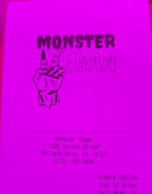  at Monster Vegan in Philadelphia