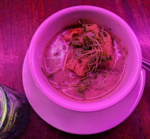 Mushroom bisque at Monster Vegan in Philadelphia